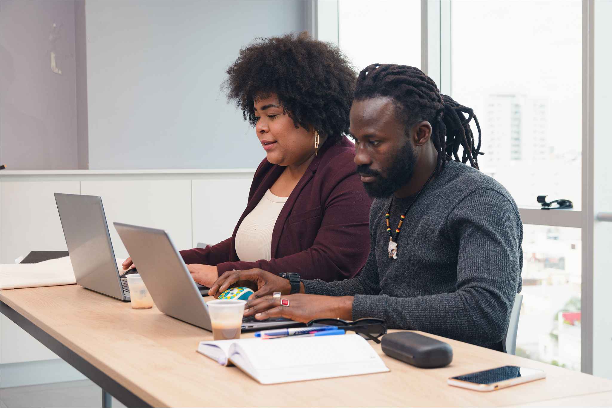 Group of adults having a convcersation