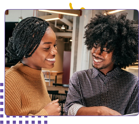 Picture of five (5) girls interacting with an iPad